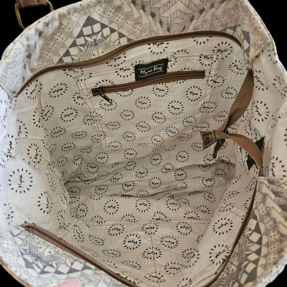 Myra Artisan Canvas Tote Bag - Picture 10 of 11